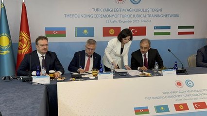 Türk Yargı Eğitim Ağı Kuruluş Mutabakat Zaptı İstanbul'da imzalandı