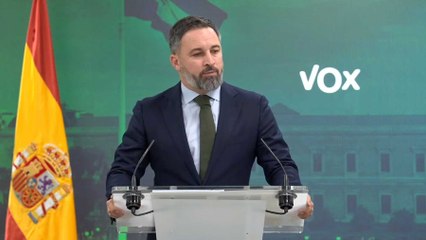 Abascal: «Sánchez es un autócrata que pisotea la Constitución según sus caprichos»