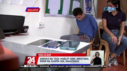 Riding-in-tandem na snatcher umano, sumemplang matapos habulin ng isang estudyante | 24 Oras