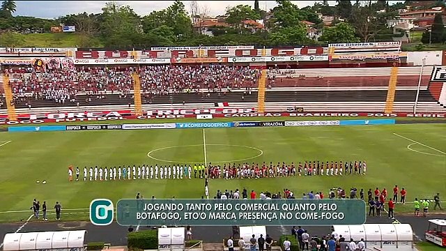 Jogando tanto pelo Comercial quanto pelo Botafogo, Eto’o marca presença no Come-Fogo