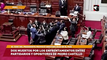 Dos muertos por los enfrentamientos entre partidarios y opositores de Pedro Castillo
