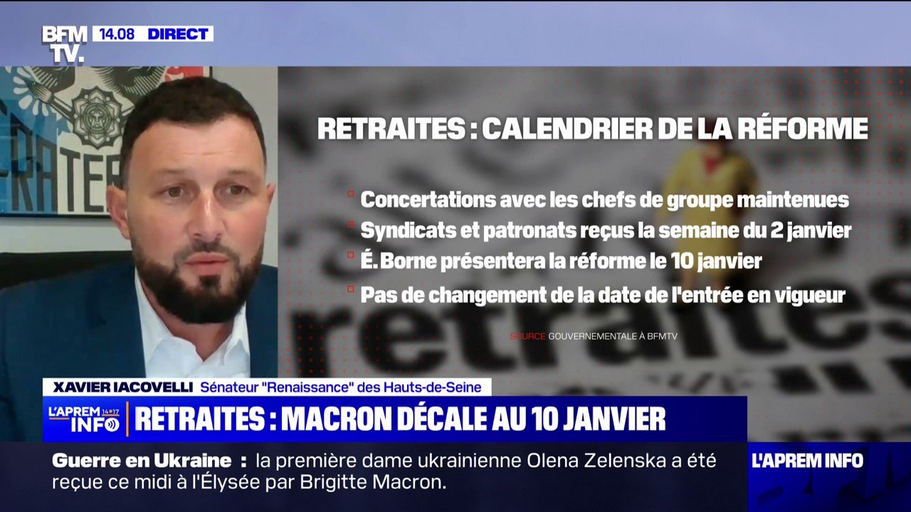 Retraites: pour Xavier Iacovelli, le nouveau calendrier va permettre "de continuer le dialogue avec les nouveaux représentants des partis politiques"