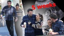 More in love than ever! Beaming JLo clings adoringly to Ben Affleck after 5 weeks pregnancy results