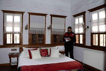 Osmanlı döneminden kalan konaklar yangına karşı korunuyor