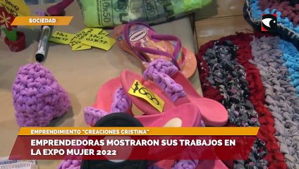 Emprendedoras mostraron sus trabajos en la expo mujer 2022 - Creaciones Cristina
