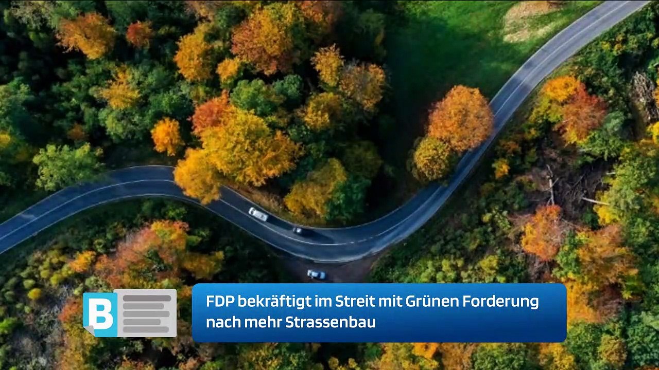 FDP bekräftigt im Streit mit Grünen Forderung nach mehr Strassenbau
