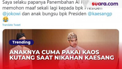 Anaknya Cuma Pakai Kaos Kutang saat Nikahan Kaesang, Bobby Nasution: Maafin Nahyan Ya Kak