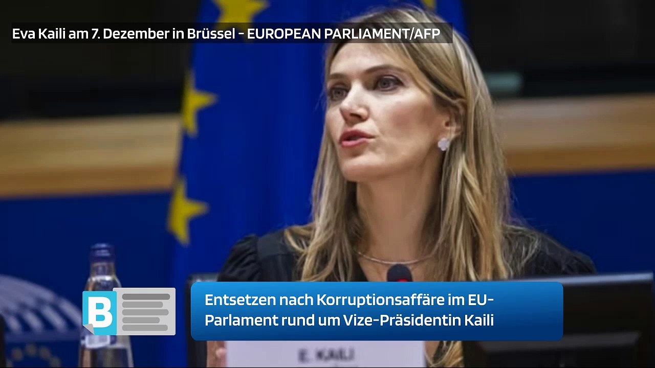 Entsetzen nach Korruptionsaffäre im EU-Parlament rund um Vize-Präsidentin Kaili