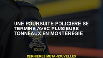 Une poursuite de la police se termine par plusieurs tonnes à Montérégie