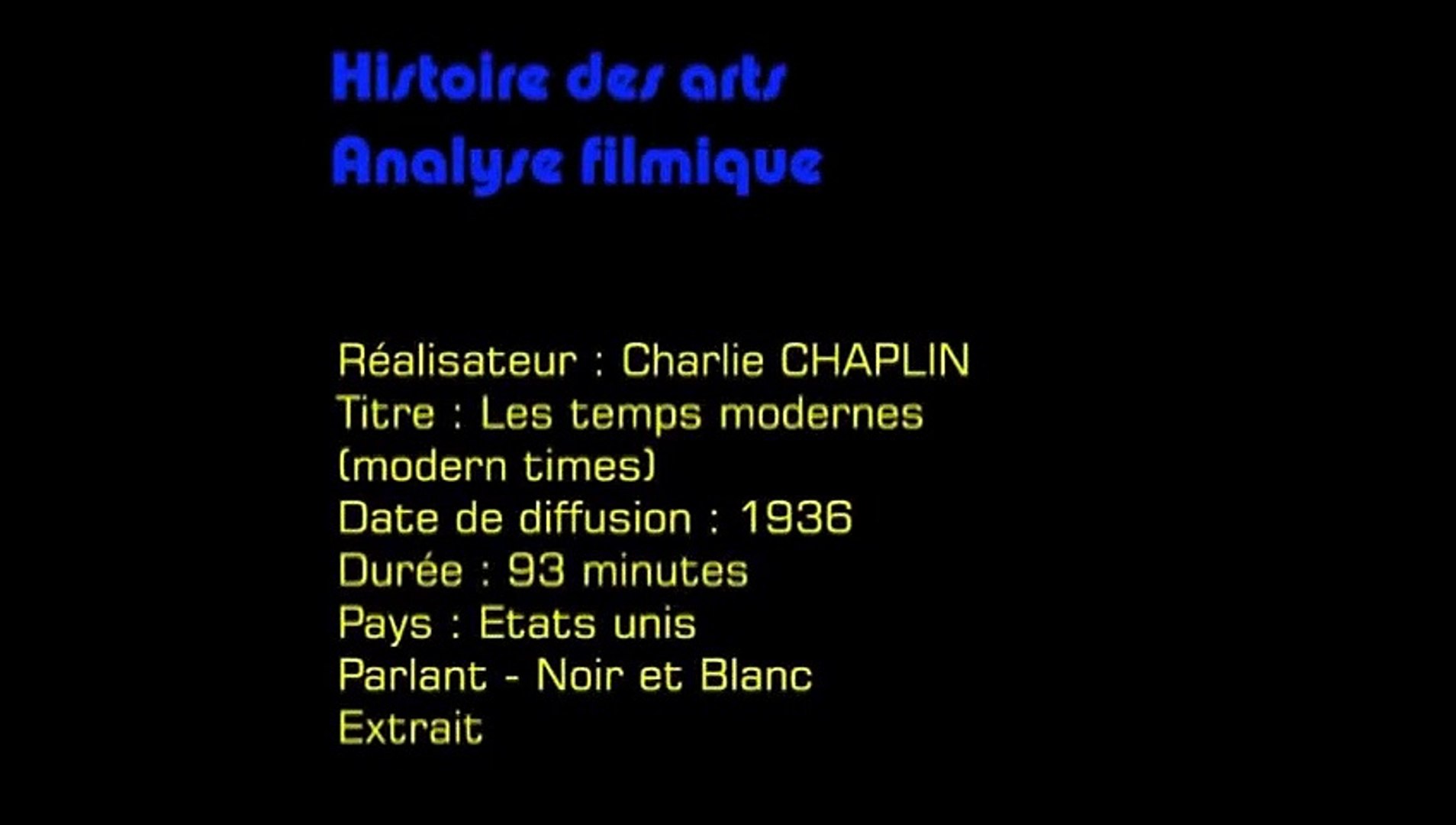 Les Temps Modernes (1936) en français HD (FRENCH) Streaming - Vidéo  Dailymotion