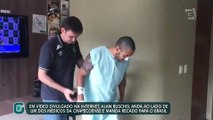 Alan Ruschel caminha pela primeira vez após tragédia e grava vídeo