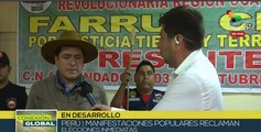 Conexión Global 12-12: Peruanos reclaman elecciones inmediatas