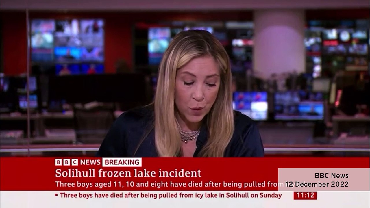 BBC News presenter gets emotional delivering children in lake deaths tragedy in Solihull
