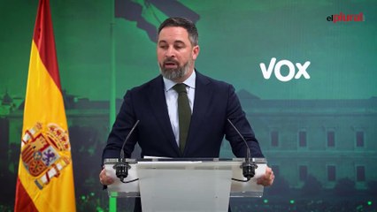 Abascal presiona a Feijóo para la moción de censura: “Estamos frente a un Golpe de Estado”
