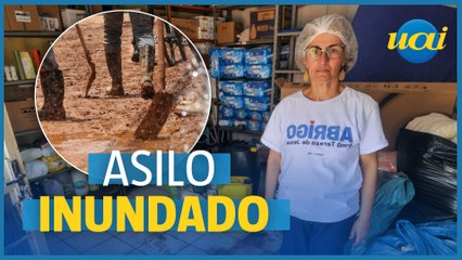 Chuva inunda asilo Irmã Tereza De Jesus em Sabará