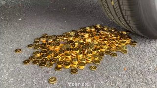 Experiment Car vs Coins, Coca cola, Fanta, Pepsi - Crushing Crunchy & Soft Things by Car