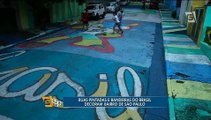 Em clima de Copa, bairro da zona oeste é enfeitado