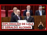 Alexandre de Moraes entrega a Lula e Alckmin diplomas de presidente e vice-presidente da República