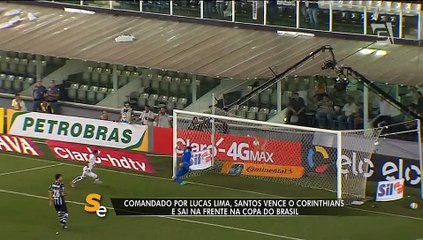 Video herunterladen: Santos larga na frente do Corinthians na Copa do Brasil