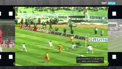 NOSTALJİ _ 1990-91 Galatasaray - Beşiktaş_ 2-3 (ÖZET)