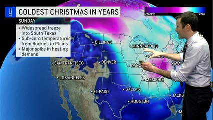 This could be the coldest Christmas in decades for many Americans