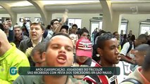 Tricolor desembarca em São Paulo classificado para a semifinal da Libertadores