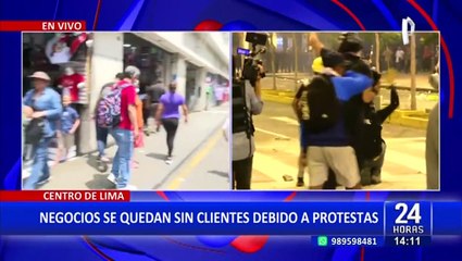 Cercado de Lima: protestas causan cuantiosas pérdidas en negocios