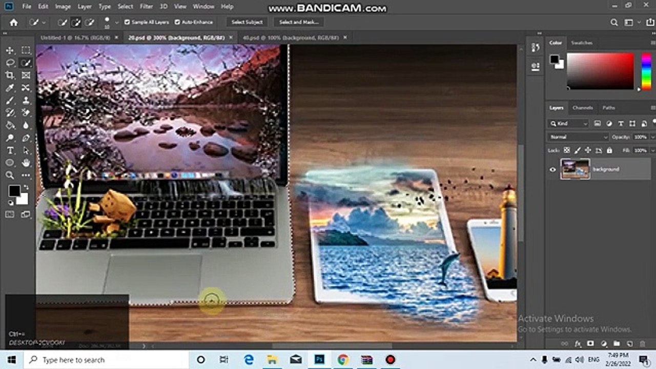 Magic wand and more Selection Tools in Adobe Photoshop CC 2019 Urdu Hindi Class 02_