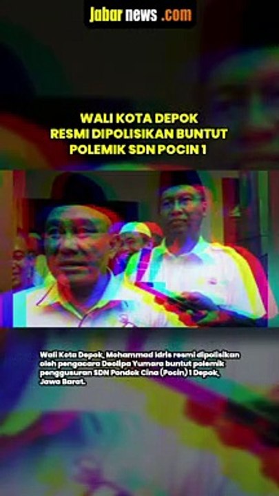 WALI KOTA DEPOK RESMI DIPOLISIKAN BUNTUT POLEMIK SDN POCIN 1