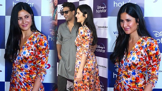 Katrina Kaif Floral Midi Dress Look में लगी बेहद खूबसूरत,Multi Color Dress में लूटी महफिल।