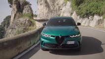 The new Alfa Romeo Tonale Plug-In Hybrid Q4 in Green Driving Video