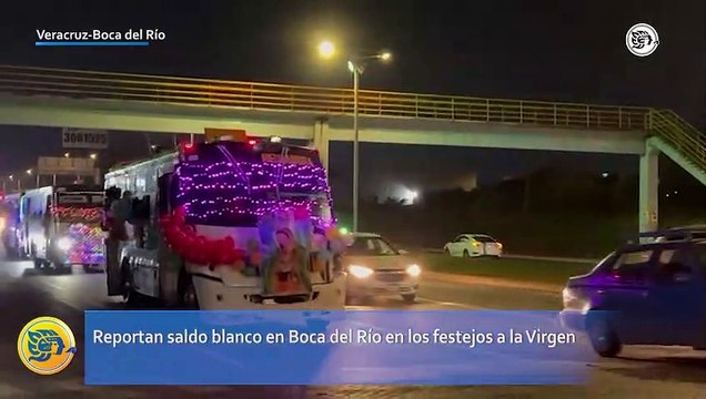 Reportan saldo blanco en los festejos a la Virgen de Guadalupe, en Boca del Río