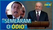 Lula sobre Bolsonaro: 'Projeto de destruição do país'