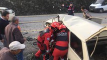 MUĞLA'DA ŞERİT İHLALİ YAPAN OTOMOBİL KAZAYA NEDEN OLDU 5 YARALI