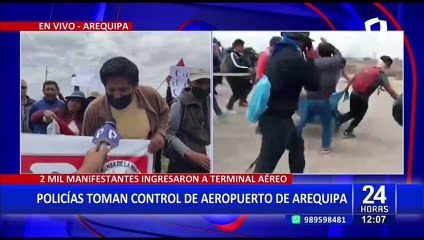 Aeropuerto Rodríguez Ballón de Arequipa: cerca de 2 mil personas habrían tomado instalaciones