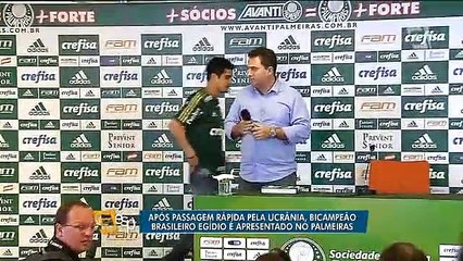 20º reforço, Egídio é apresentado no Palmeiras