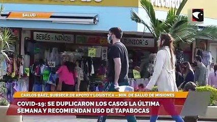 Covid-19 Se duplicaron los casos la última semana y recomiendan uso de tapabocas
