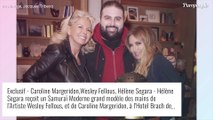 Hélène Ségara ultra complice avec Caroline Margeridon pour recevoir une oeuvre d'art hors de prix !