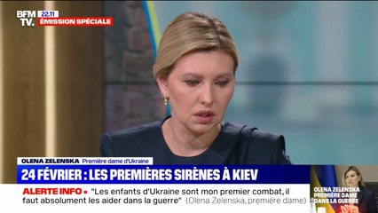 Olena Zelenska revient sur ses premières impressions le 24 février dernier, jour 1 de l'invasion russe en Ukraine