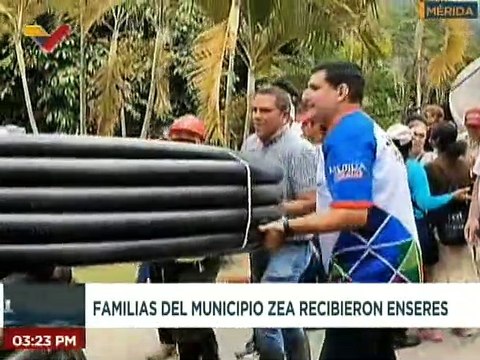 Mérida | Familias del mcpio. Zea fueron favorecidos con entregas de enseres