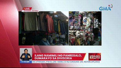 Ilang namimili ng panregalo, dumarayo sa Divisoria | UB