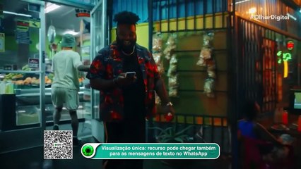 Visualização única; recurso pode chegar também para as mensagens de texto no WhatsApp