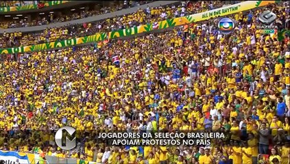 Jogadores da Seleção apoiam manifestações no Brasil