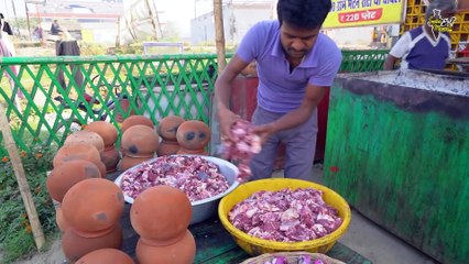 Patna Famous Dadan Handi Mutton With Unlimited Roti Chawal Rs 200_- Only l Patna Street Food