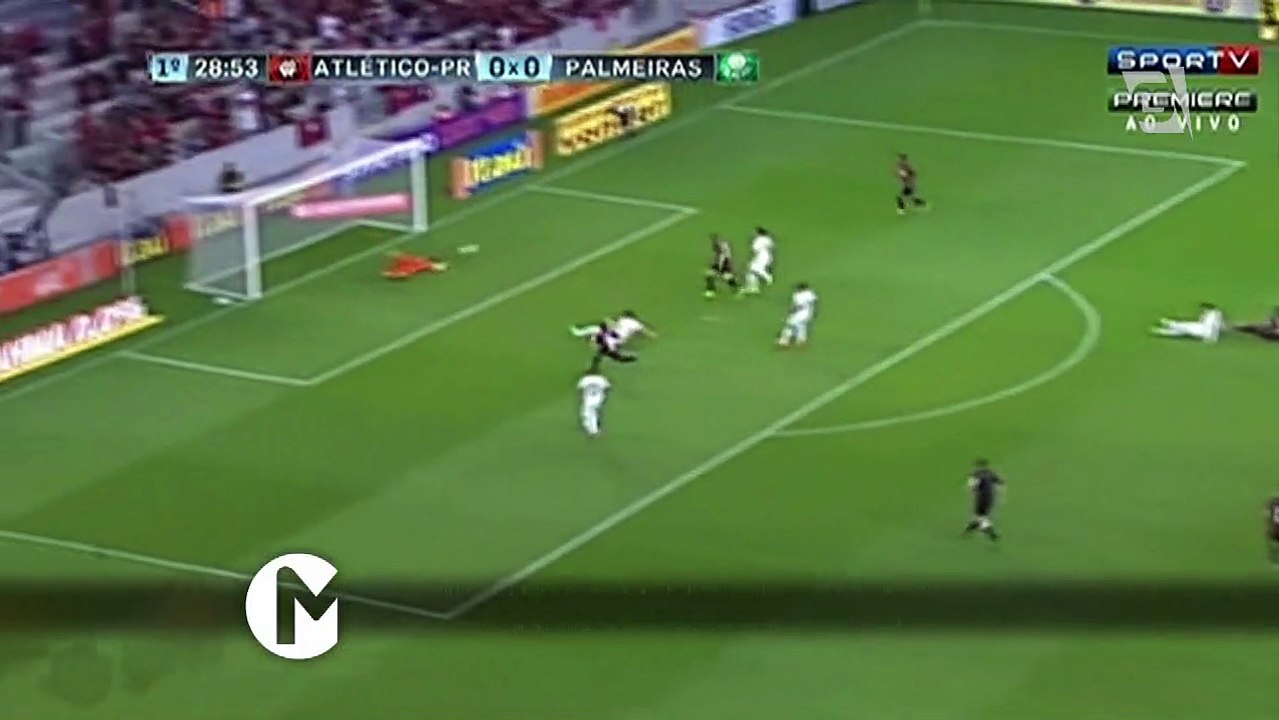 Assista aos gols do empate do Atlético-PR e Palmeiras