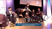 Projeto doa cadeiras de rodas esportivas a crianças com deficiência