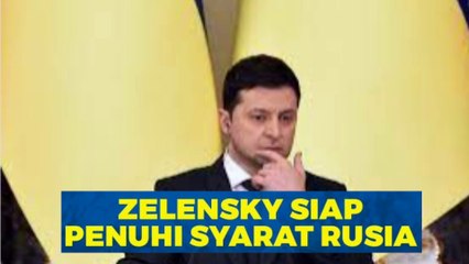Presiden Ukraina mengatakan negaranya siap memenuhi syarat utama untuk mengakhiri perang dg Rusia.