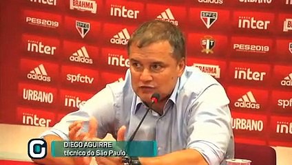Coletiva do técnico Aguirre após derrota do São Paulo para o Internacional