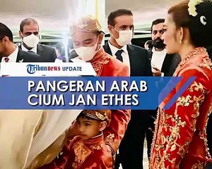 Gemas! Putra MBZ Presiden Uni Emirat Arab Cium dan Sapa Jan Ethes di Acara Pernikahan Kaesang-Erina