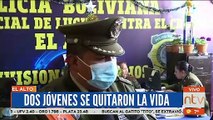 En los últimos días, dos jóvenes se quitaron la vida y es por ello que la policía boliviana recomienda y pide a padres de familia  tener cuidado y estar alerta ante el cambio de conducta de sus hijos.